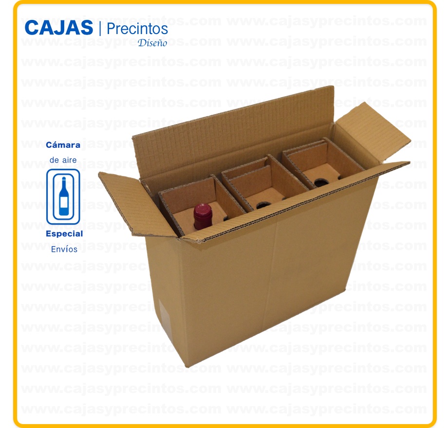 Caja Cart N Para Env O X X Cm Botellas Vino Cl