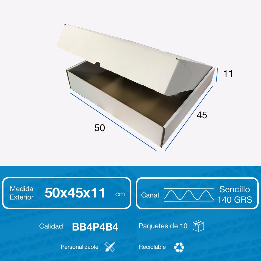Caja automontable sin tapa medidas 418x315x105cm