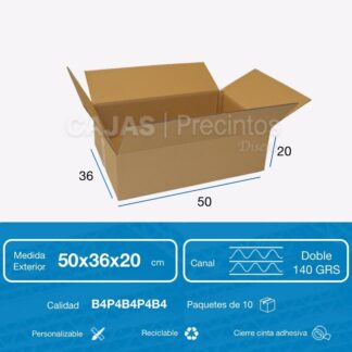 Embalaje de cartón 70x50x40 - caja grande Jumbo móvil cajas de embalaje  liso