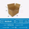 Caja de cartón canal simple 60x40x30 cm