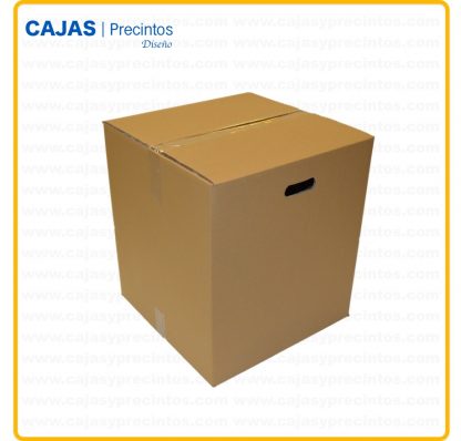 Caja de Cartón 46 x 46 x 52 cm Canal Doble con Asa Lote Mudanza