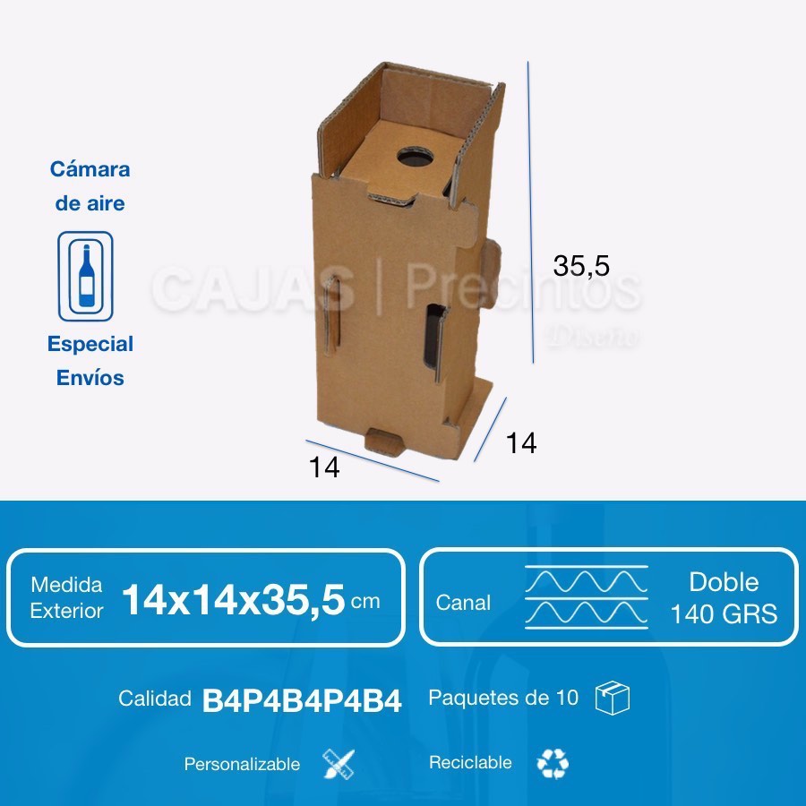 Caja de Cartón 50x50x50 cm Canal Doble - Cajas y Precintos